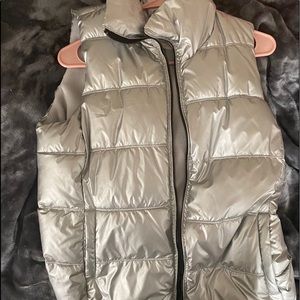 Silver old navy vest